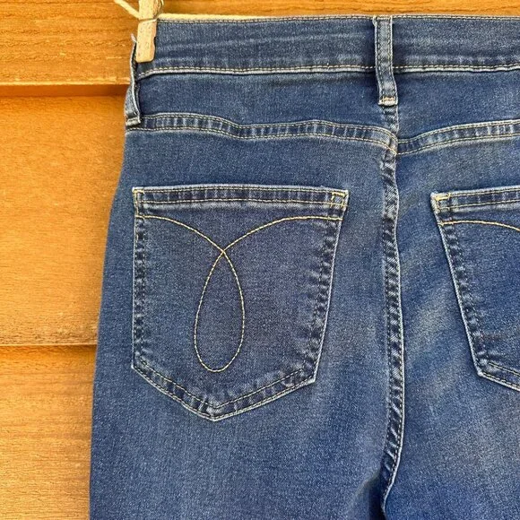 Calvin Klein Jeans High Rise Skinny Blue Jeans Size 4 - Picture 12 of 13